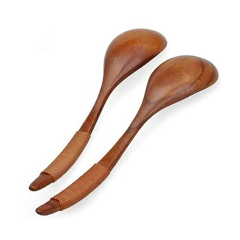 Ложка с коричневой ручкой в стиле Kinking лаковая посуда устойчивая к нагреванию