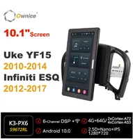 ownice 720p android 10 0 car radio fornissan juke yf15 2010 2014 infiniti esq 2012 2017 multimedia head unit 10 1 ips rotatable