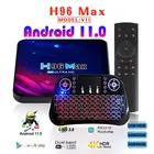 ТВ-приставка H96 MAX RK3318 для Smart TV, Android 10, 4G, 64 ГБ, 4 Гб, 32 ГБ, Android 9,0, 4K, Youtube, медиаплеер H96MAX, ТВ-приставка, 2 ГБ, 16 ГБ