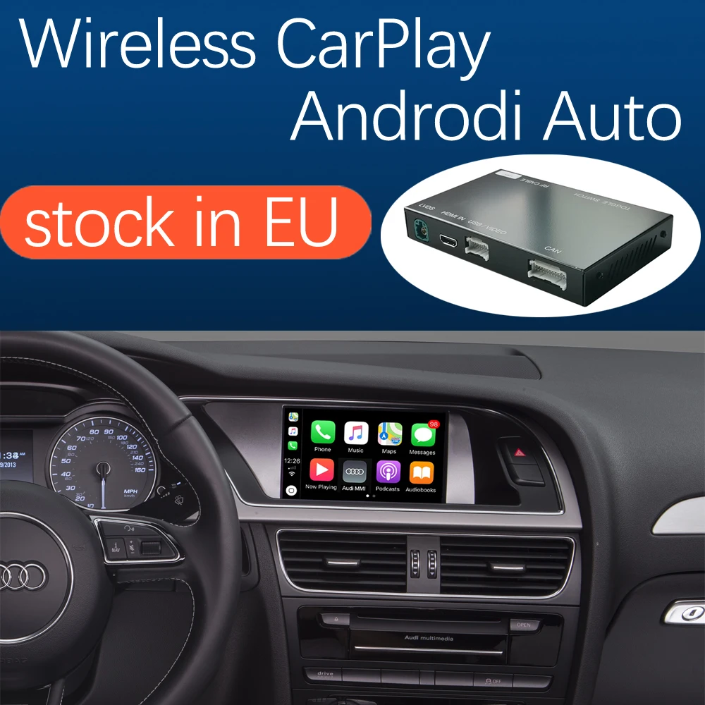 Беспроводной автомобильный интерфейс Apple CarPlay Android для Audi A4 A5 Q5 2009 2015 с функцией