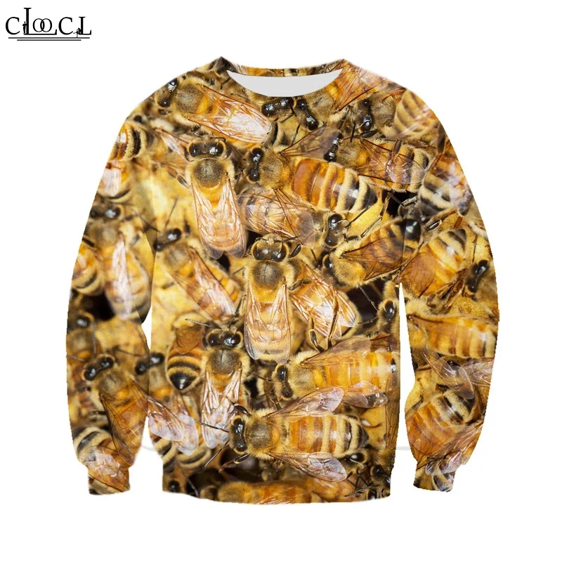 Толстовка CLOOCL Bee Keeper Pure Raw Honey с 3D принтом модные мужские худи в стиле Харадзюку