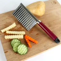 stainless steel french fries potato knife creative wave pattern carrot slicer cutter multifunctional kitchen accessories
