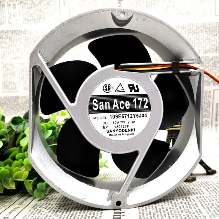 Вентилятор охлаждения Sanyo 109E5712Y5J04 12 В 17251 А максимальный расход воздуха в