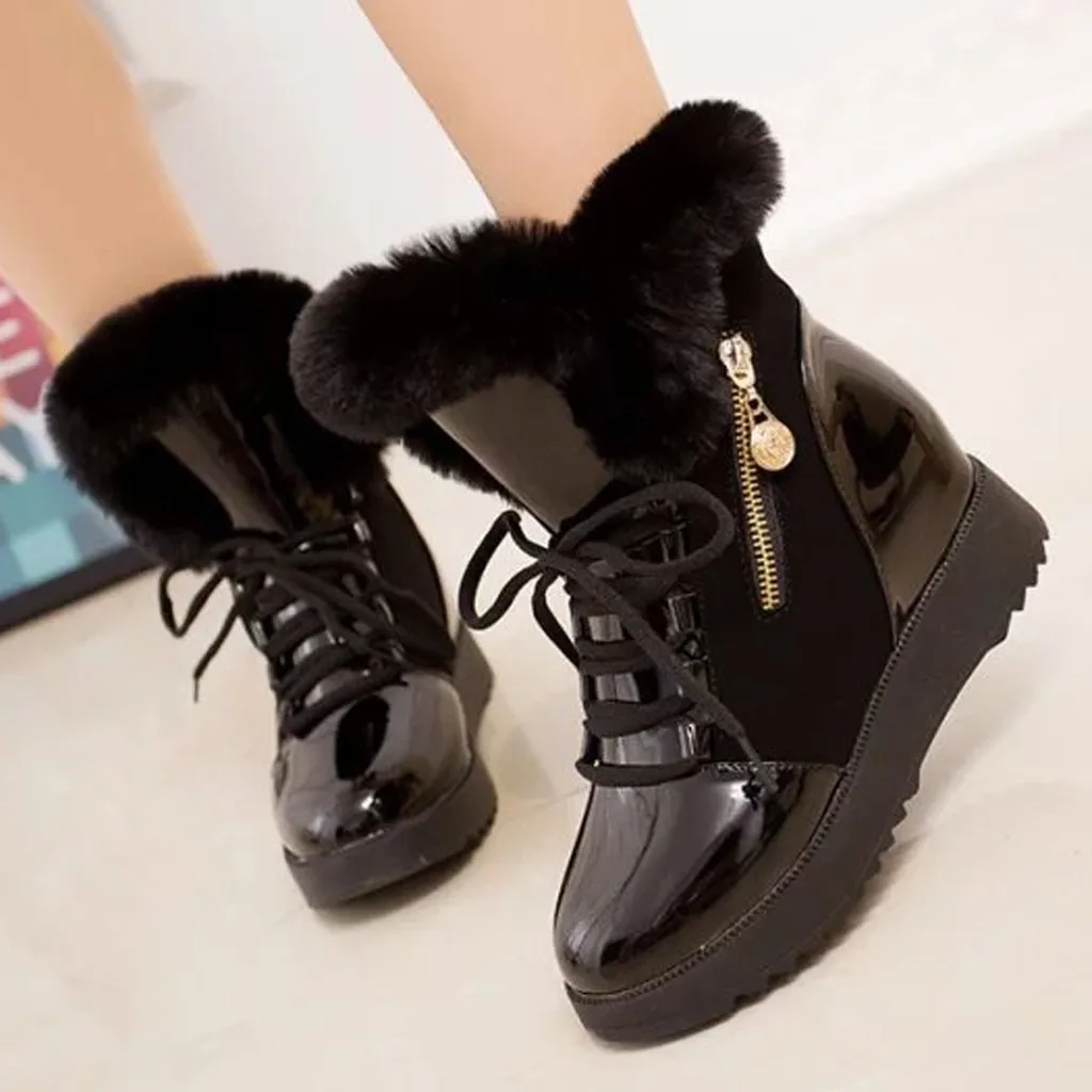 Женские ботинки женские зимние ботильоны теплые bottes femme женская повседневная