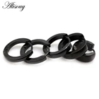 Серьги-кольца Alisouy мужскиеженские, маленькие ювелирные украшения из титановой стали, цвета золото, черный, 2 шт.
