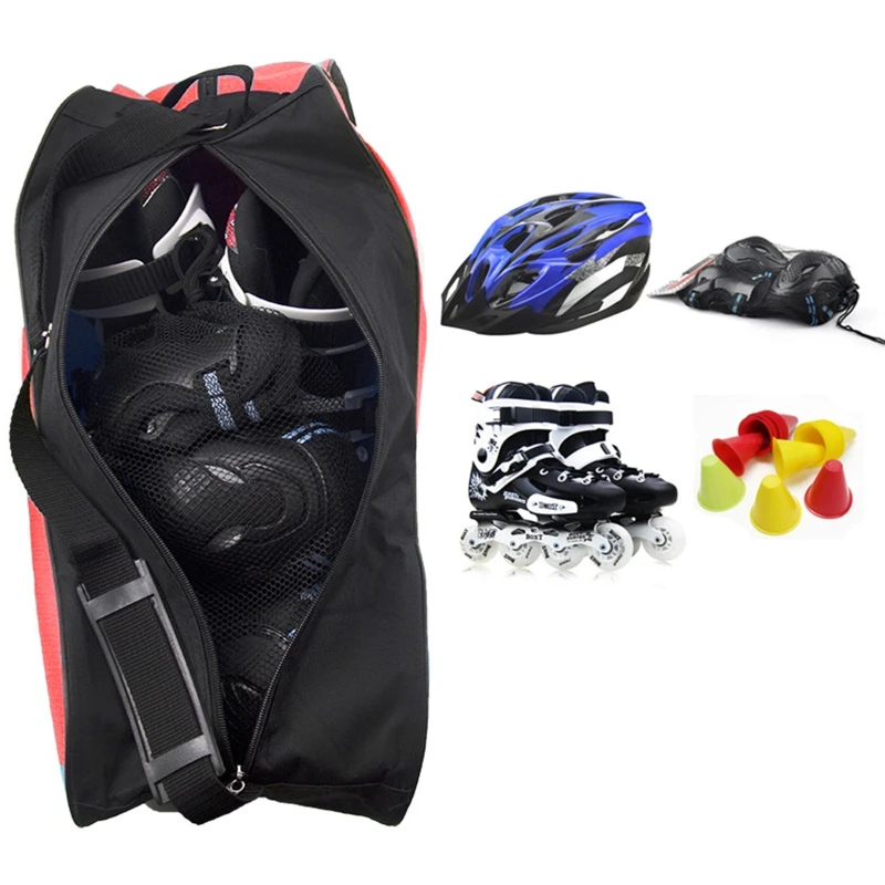 

H053 Portable Large Capacity Roller Skates Storage Bag Outdoor Sports Handbag Skate Shoe Collection Multi-Purpose Shoulder Bag