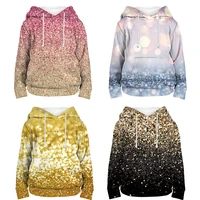 cool shiny gold 3d print hoodies for girls boys teens sudadera children pullover kids colorful sweatshirt spring streetwear tops