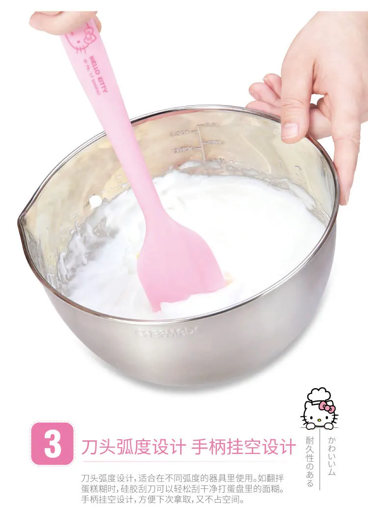 Hello Kitty Силиконовый скребок для торта для смешивания масла приспособления для выпечки Кухонные принадлежности лопатка для торта
