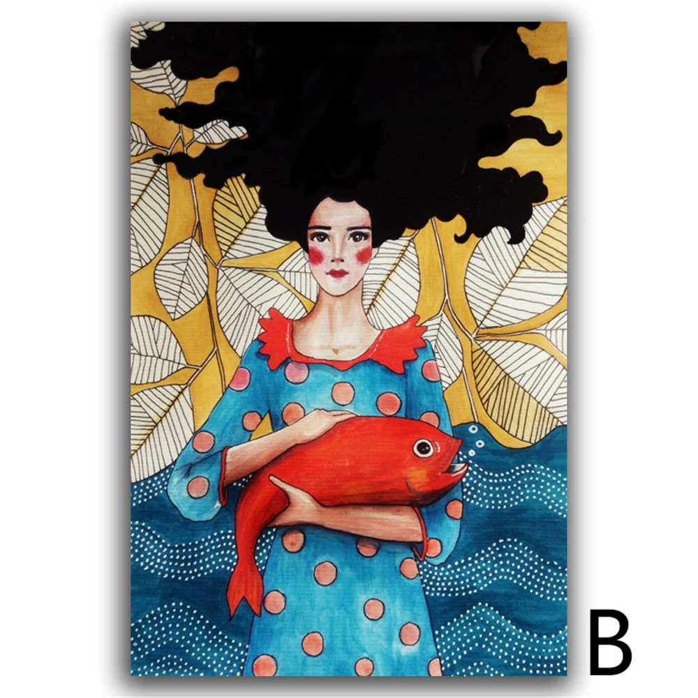 

Набор для вышивки «Девочка с абстрактными волосами», 11 карат