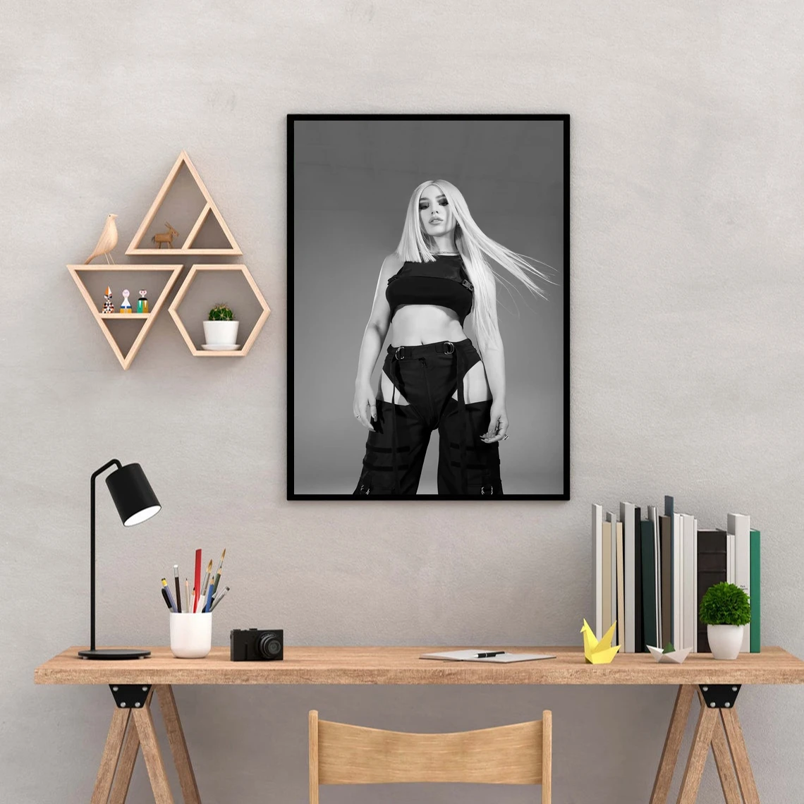 Фото Музыкальный постер Ava Max, холст, художественный принт, украшение для дома, настенная живопись (без рамки) №1