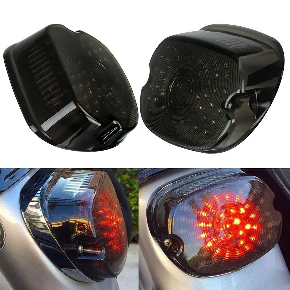 Мотоцикл светодиодный фонарь светильник дым/красный объектив тормозной