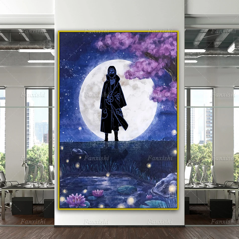 

Аниме Учиха Итачи Наруто японский сакура постер и принты на холсте домашний декор картины для гостиной картина на стену