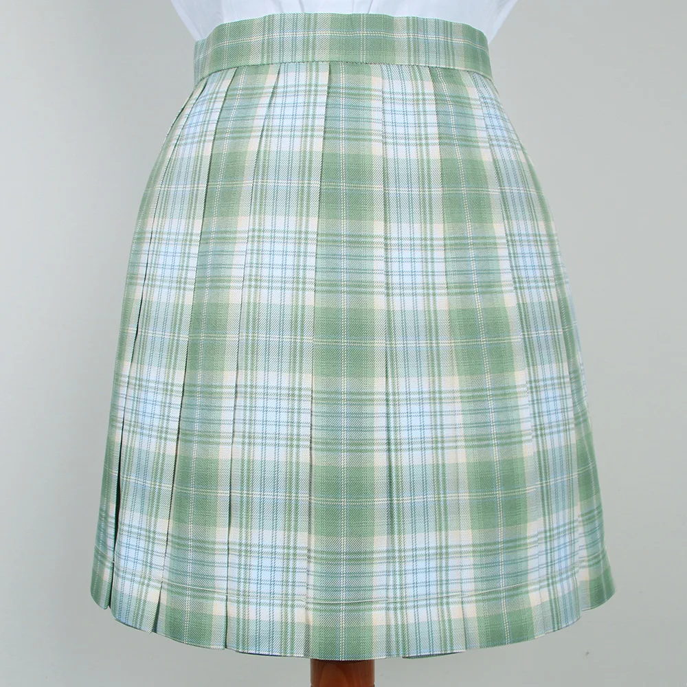 

Милая женская светло-зеленая юбка в клетку "Кедр", школьная форма JK для японской Девушки, короткая плиссированная юбка, трапециевидный вырез...