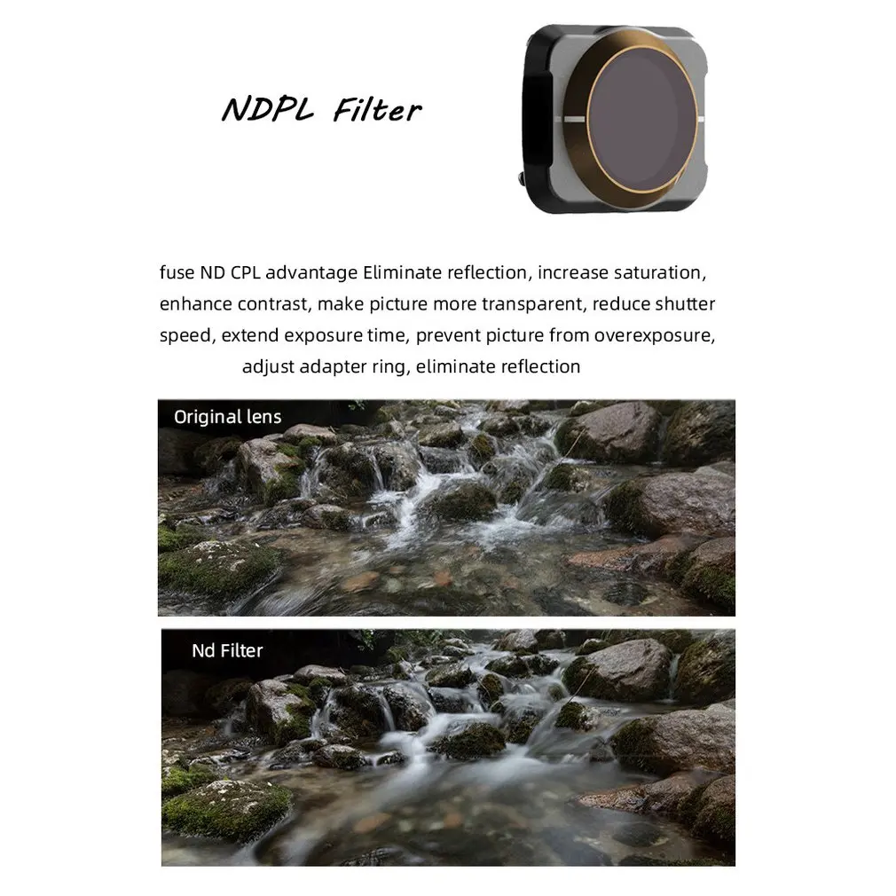 

Filter Series Camera Mirror Lens Optical Control Aperture Diving For DJI Mavic Air 2 MRC UV CPL ND32PL ND64 ND8 ND16 ND32 ND1000
