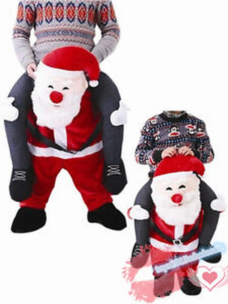 Santa Claus Маскарадный костюм на плечо, вечерние костюмы для костюмированных игр, одежда для рекламы, карнавал, Хэллоуин, для взрослых - Цвет: Santa Claus