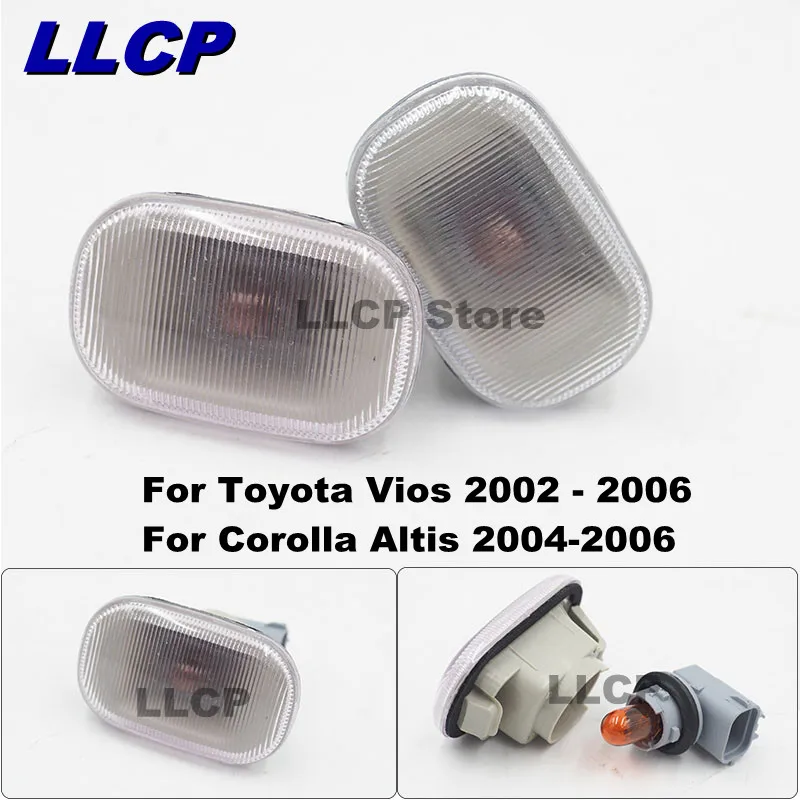 LLCP 2 шт для Toyota Vios AXP4 # SCP4 #2002 2006 Corolla Altis 2004 автомобильный светильник s боковина