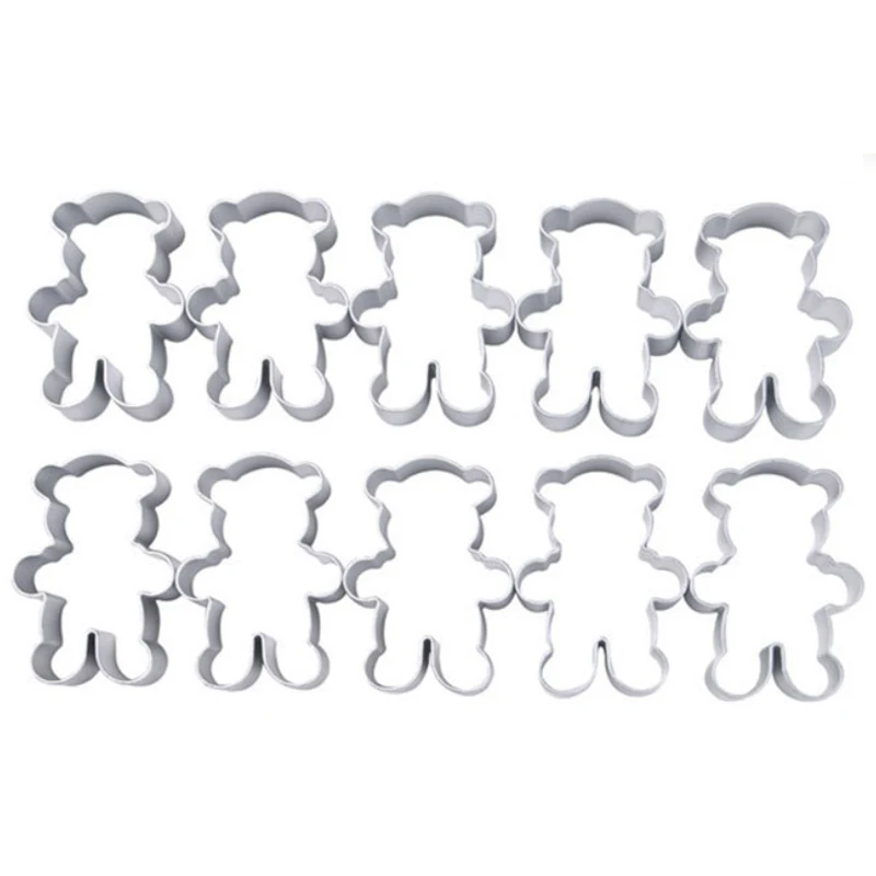 1 шт. Медвежонок печенье форменное пресс форм из металлического сплава форма для