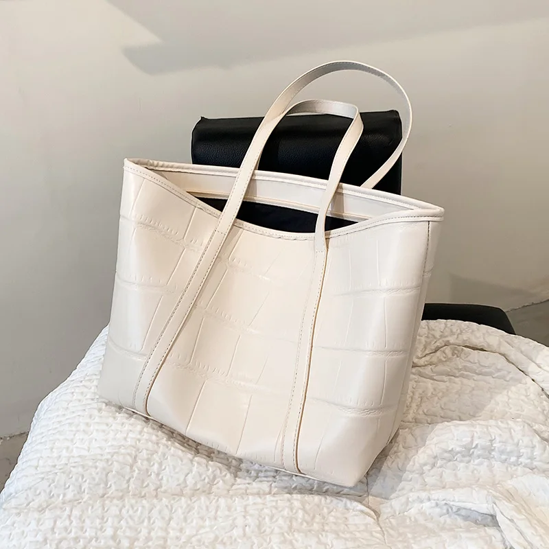 

2021 New Style Shoulder Bag Ladies Large-capacity Handbag Shoulder Bag Female Bag Leisure Shopping Bag Vegetable Basket Bag