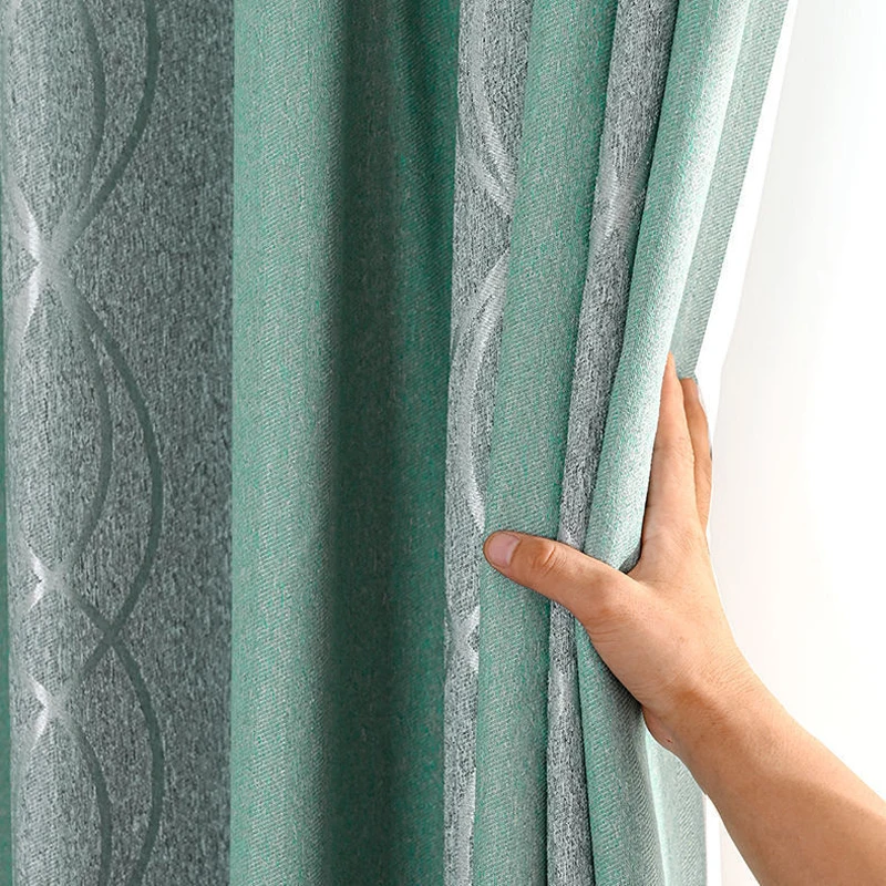 

Modern Blackout Curtains For Window DIY Design Style 2 Colors Curtain For Living Room For Bedroom Curtains Kitchen