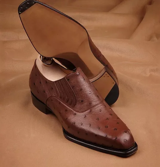 

New Arrivals Hot Sale Retro Men Pu Leather Slip-on Low Heel Casual Fashion Stylish Vintage Loafers Shoes Zapatos De Hombre KH470