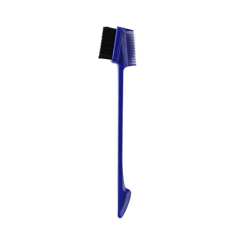 1 Pc Blue Color 3 шт./лот, двухсторонняя расческа для волос с управлением краями, щетка для укладки волос, стиль - Цвет: 1 Pc Blue Color