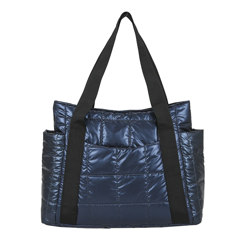 

2021 зимняя вместительная Хлопковая Сумка-тоут, Женская легкая сумка-шоппер на плечо, вместительные повседневные женские сумки на молнии, сум...