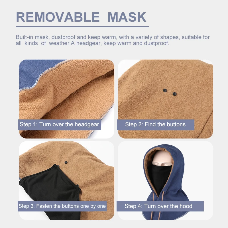 Зимняя супер теплая велосипедная маска для лица шарф ветрозащитная Лыжная шапка