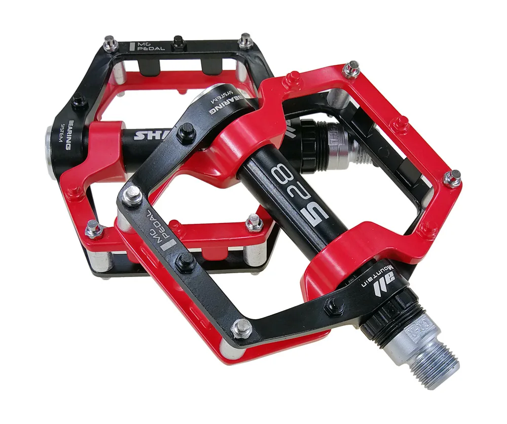 

SHANMASHI 2020 Bicycle Bearing Pedals Platform Bicycle Flat Alloy Pedal Non-Slip Aluminum alloy pedales MTB BMX Road Bike Pedals