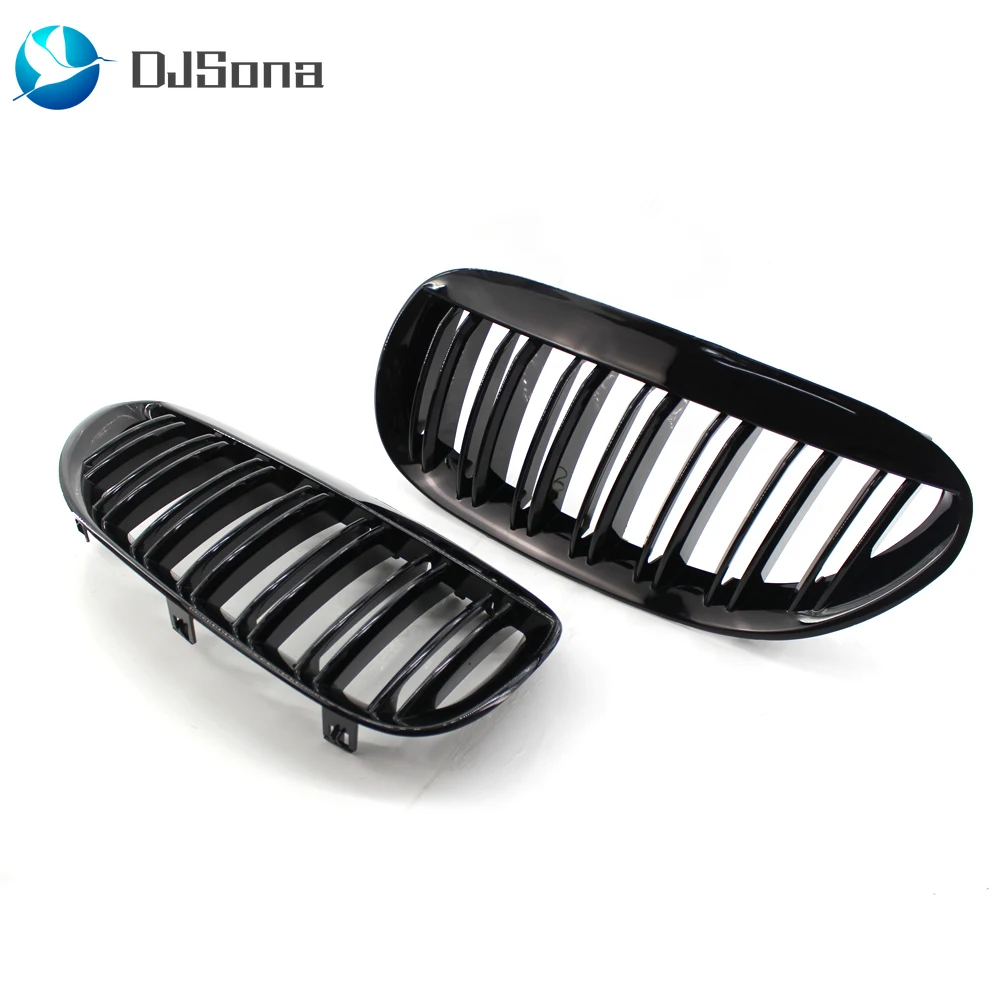 Блестящая Черная передняя решетка радиатора для BMW E63 E64 LCI M6 Style 630 635 645 650 2004 2010