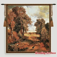 countryside jacquard weave tapestry wall hanging gobelin home textile decoration pastoral style aubusson cotton 100 149x137cm