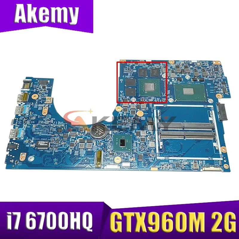 

14307-1M 448.06A12.001M For ACER VN7-792 VN7-792G Laptop Motherboard CPU i7 6700HQ GTX960M 2G DDR4 Test OK Mainboard