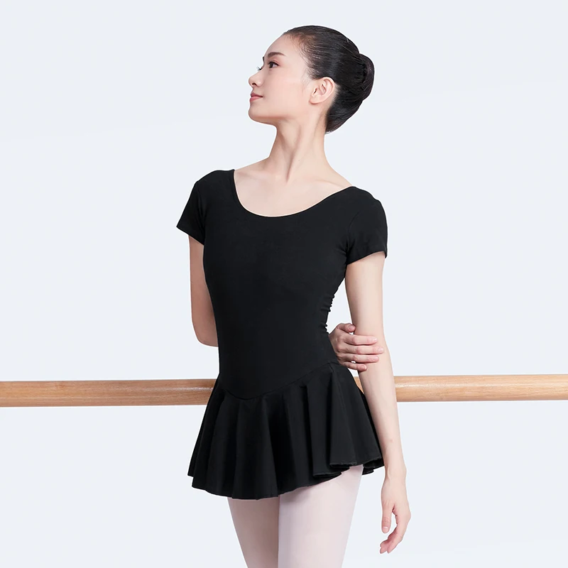 Ballerina Women Ballet Leotards Dancewear Girls Adult Dress Black Thick Cotton Bodysuit | Тематическая одежда и униформа