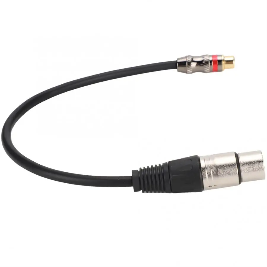 Аудиокабель для RCA мама к XLR цинковый сплав интерфейса аудио адаптер кабель