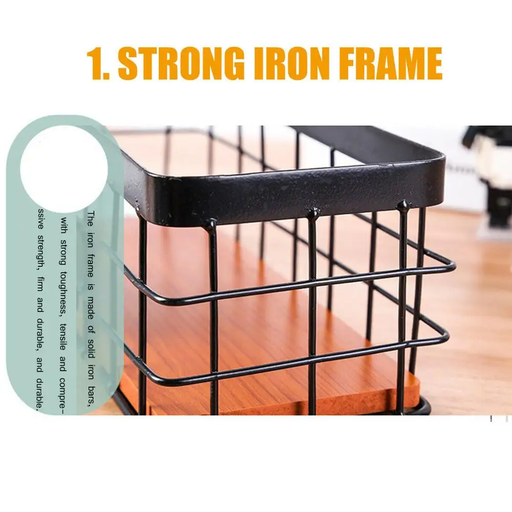 Настенный держатель для всякой всячины ванной комнаты спальни сетчатая коробка