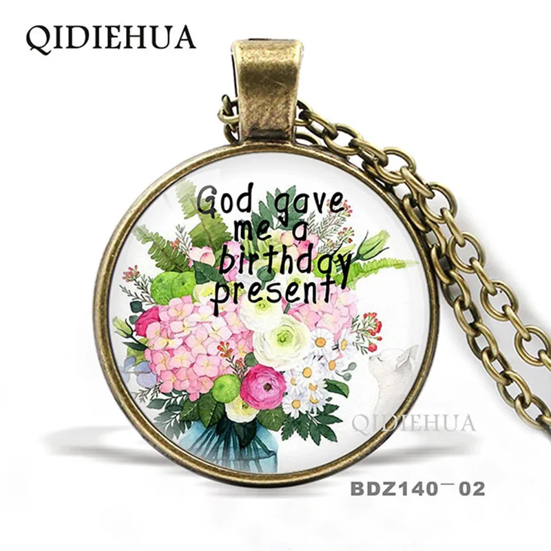 Модные Библейские стихи ожерелье стеклянный купол кулон s растение цветок