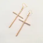 Женские длинные серьги, Винтажные серьги с большим крестом, 2021