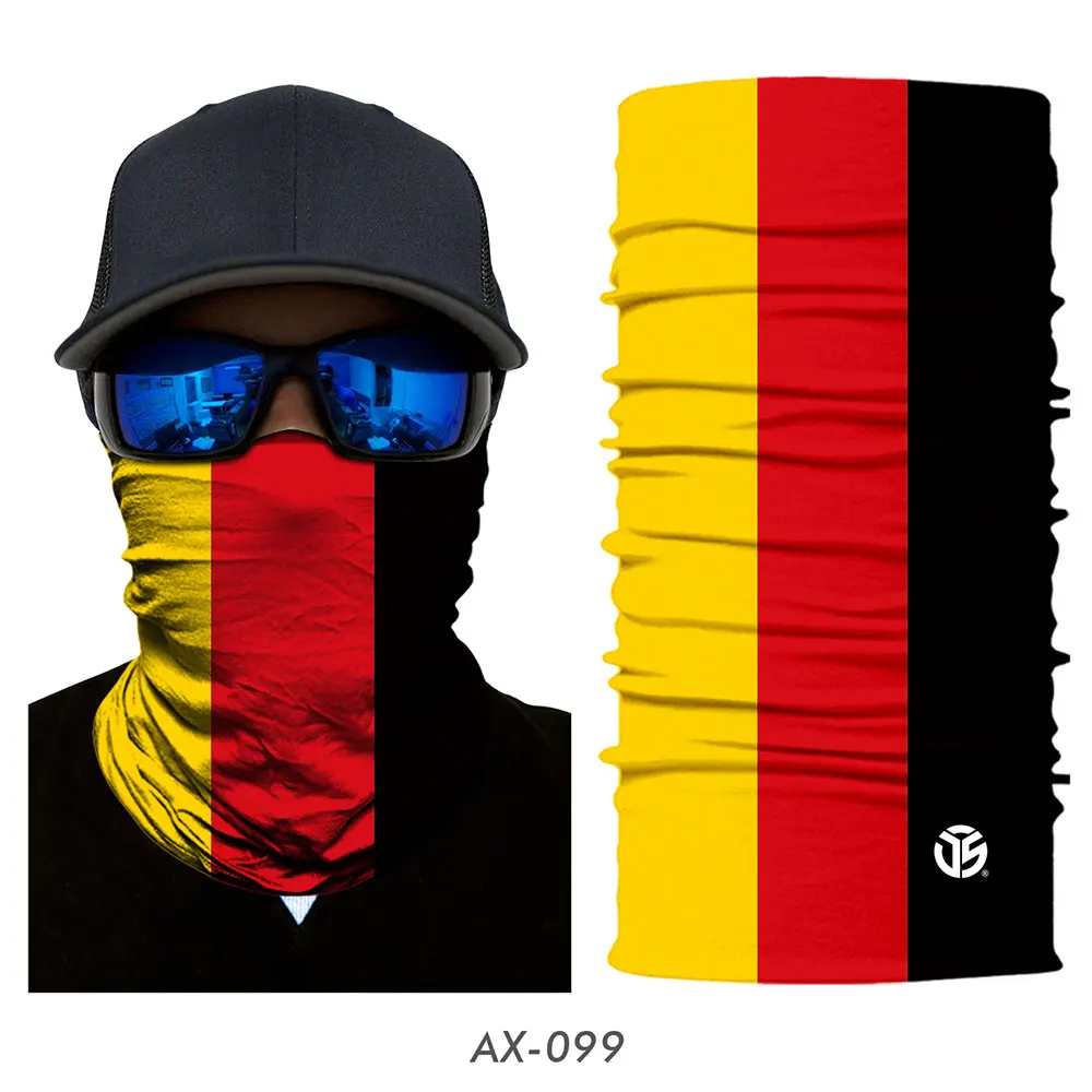 Germany 3D волшебный шарф, США, Национальный Флаг Испании, Россия, гетры для шеи, летняя трубчатая маска для лица, повязка на голову, бандана, шарфы для мужчин и женщин - Цвет: Germany