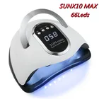 280W УФ-лампа SUN X10MAX светодиодсветодиодный для сушки ногтей, профессиональная сушилка с 66 светодиосветодиодный для гель-лака, с таймером на 10306099 с, с автоматическим датчиком, машинка для дизайна ногтей