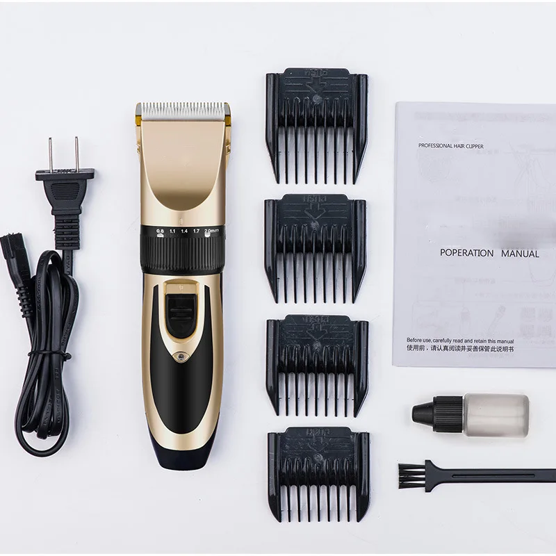 

Electric Hair Clippers Barber Hair Salons USB Charger Hair Remove Professional Barba Trimmer Cutter 110-220V For Adults Children