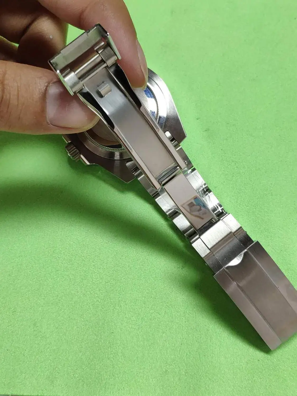 

Men's No Logo GMT Watches 2813 Movement Stainless Steel Sapphire Glass Ceramic Bezel Luminous Automatic Mechanical Watch Men 04