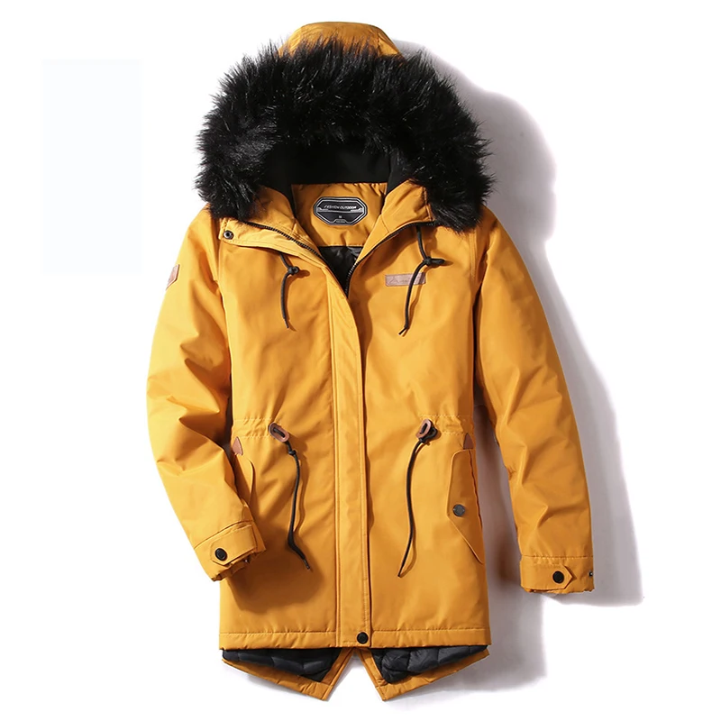 Зимняя водонепроницаемая лыжная куртка для мужчин и женщин толстое хлопковое
