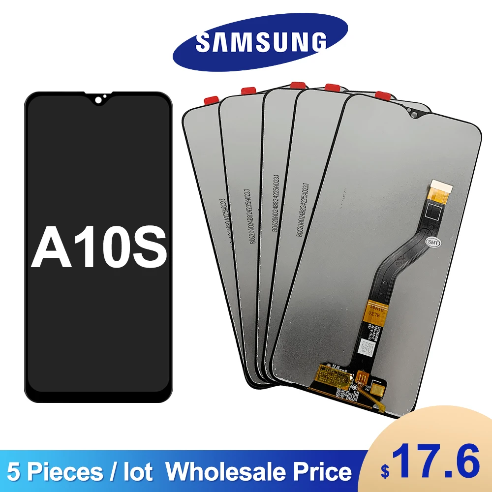 

Wholesale 5 Pieces/ Lot Original Samsung Galaxy A10s LCD Display SM-A107F, SM-A107M LCD Touch Screen Repair Parts with Frame