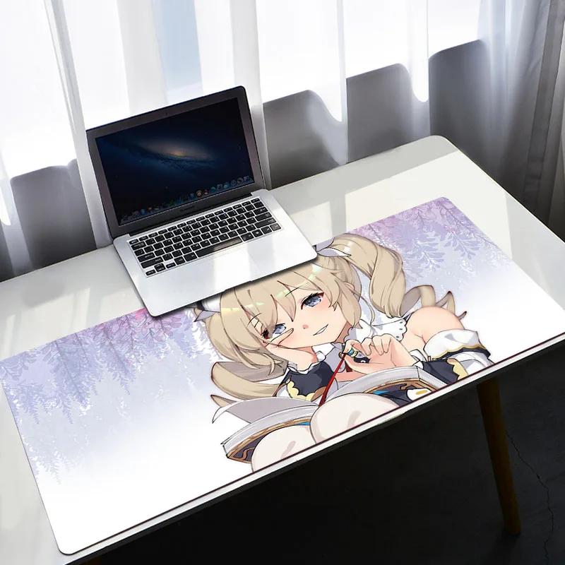 

Коврик для мыши и мыши Genshin, настольные коврики, игровые коврики, нескользящий коврик для клавиатуры, Настольный коврик Xxl, игровой компьютер...