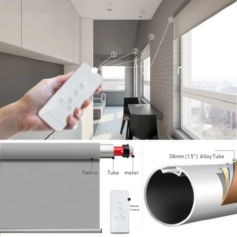 Моторизованные шторы на роликах электрические солнечные затемняющие для окон
