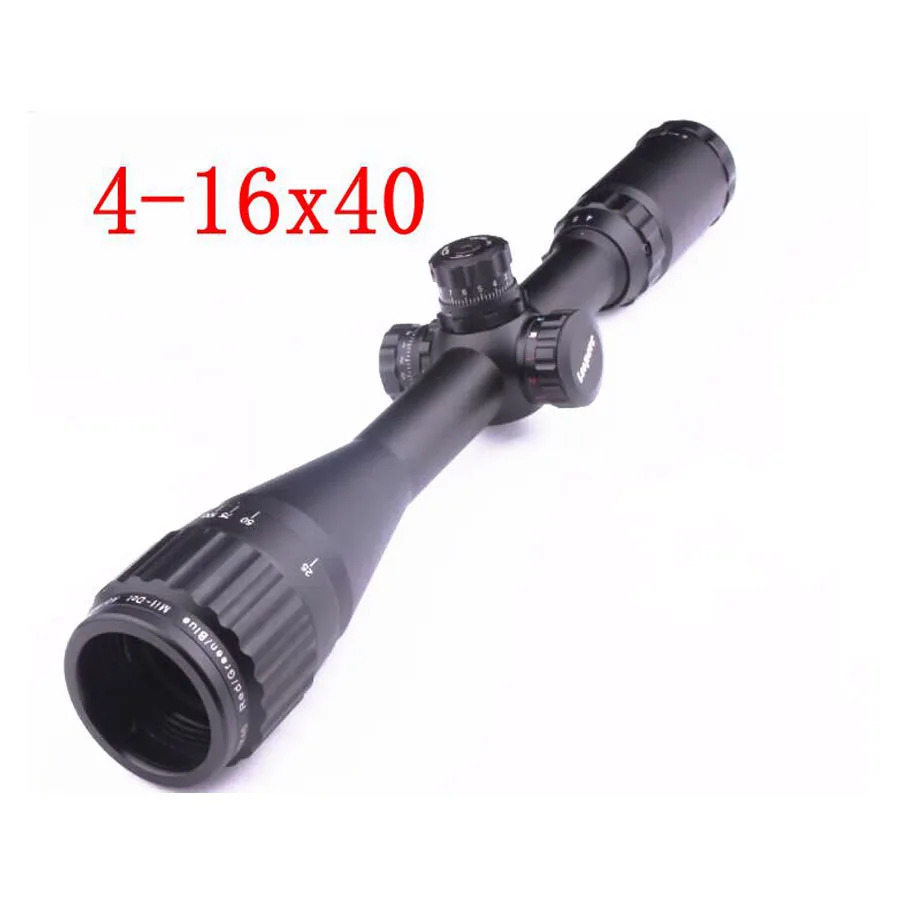 UT прицел 4 16X40 Полный размер AO Mil dot RGB нулевая блокировка сброс винтовки для оружия