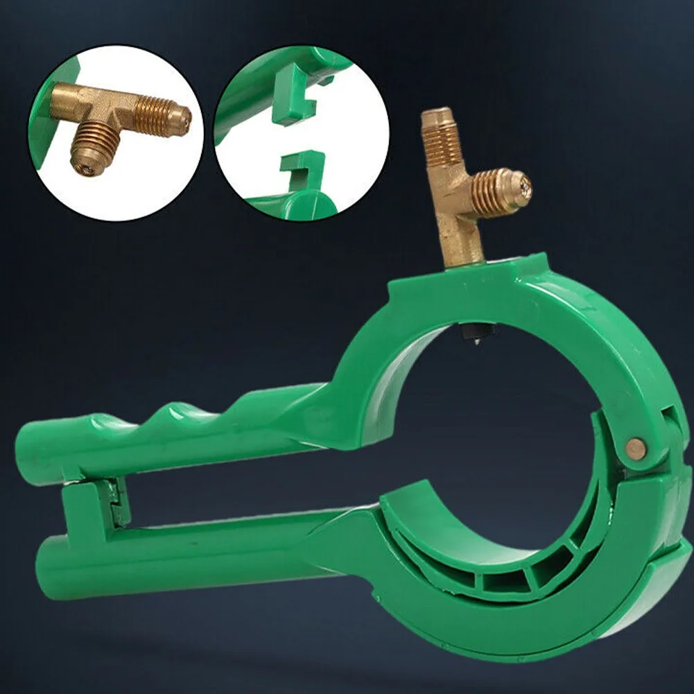

1pc 3-in-1 R134A R12 Side Can Tap Valve Side Mount Bottle Opener Open Valve Side Mount Tool For Car AC Refrigerant Manifold