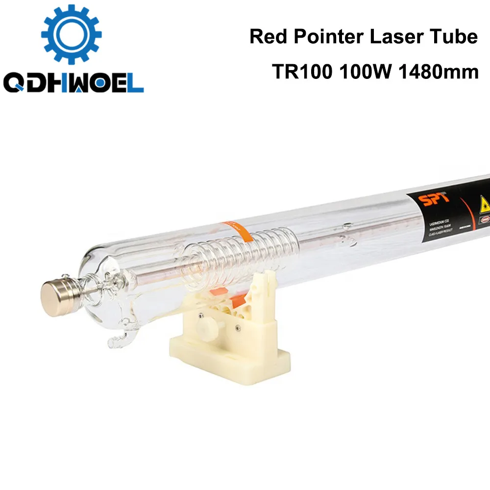 Лазерная трубка TR100 Co2 100 Вт длина 1480 мм диаметр 80 для лазера CO2 гравировальная и
