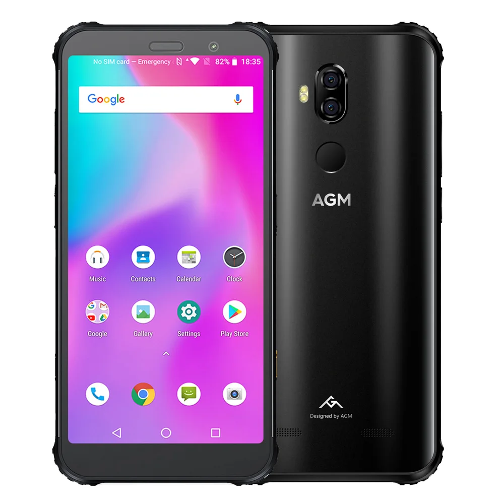 8GB 256GB AGM X3 прочный 8/6GB+ 256/128/64GB Водонепроницаемый 5,99 дюймовый Snapdragon 845 8-ядерный мобильный телефон Android 8,1 24MP 4100mAh 4G смартфон - Цвет: 8GB 256GB