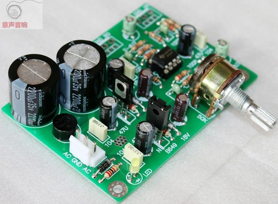 KYYSLB AC Dual 12V~ 20V NE5532/TL082 Op Предварительный усилитель мини-набор предусилителя 83 мм* 59 мм моно силовая плата