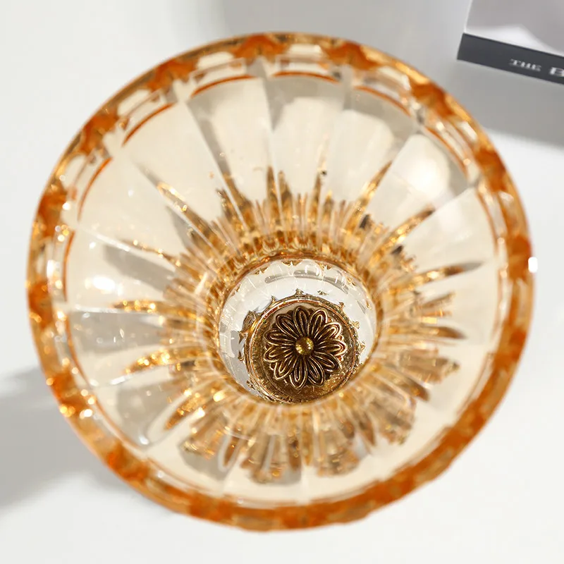 Crystal glass vase decoration living room dried flower arrangement coffee table TV cabinet water Дом и сад